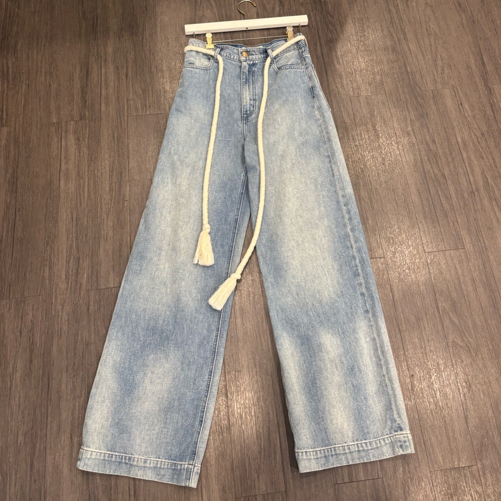 THE GREAT. Light Blue Boyfriend Jeans